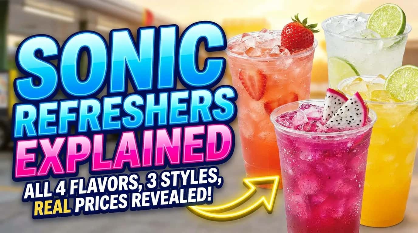 Drinks guide article on Sonic Menu Guide
