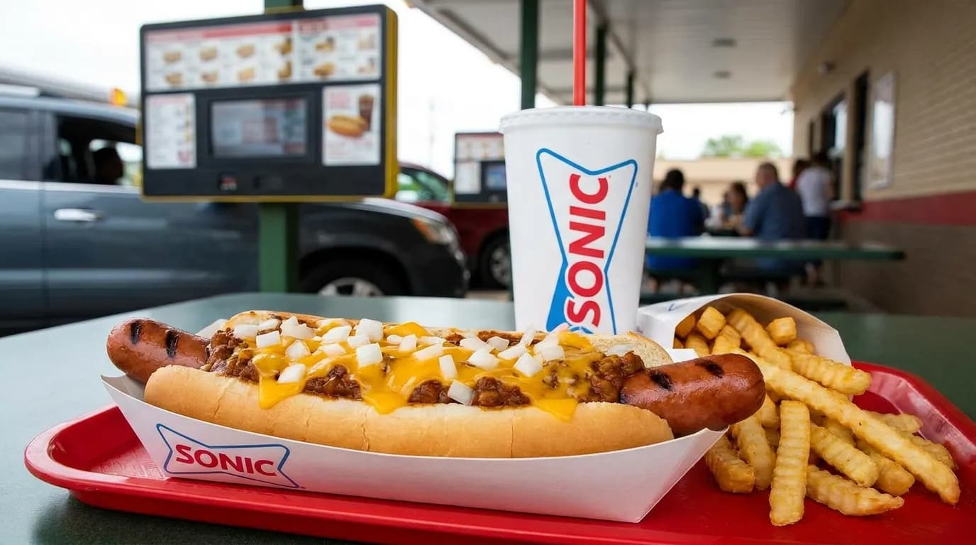 Footlong Quarter Pound Coney at Sonic Drive-In, Hot Dogs and Coneys menu 2026