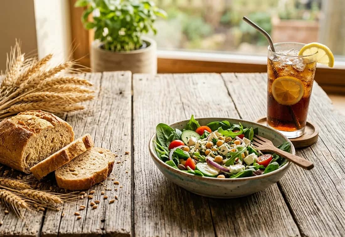 Food photographed for the gluten guide