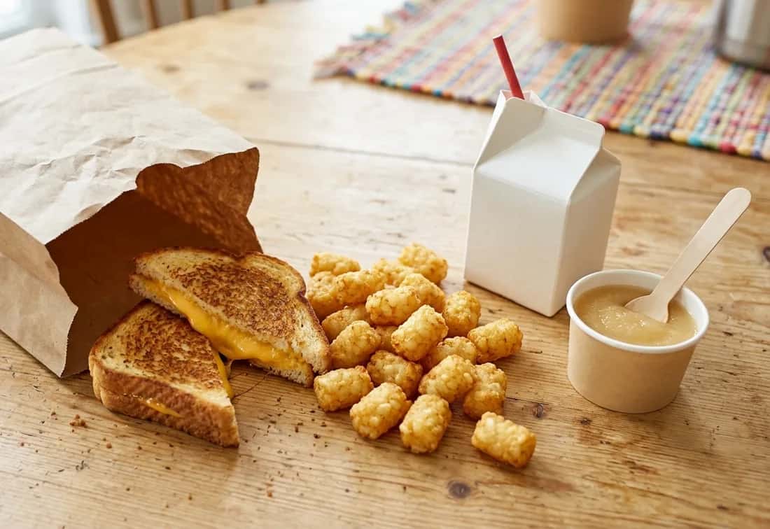 A kids meal photographed for this guide