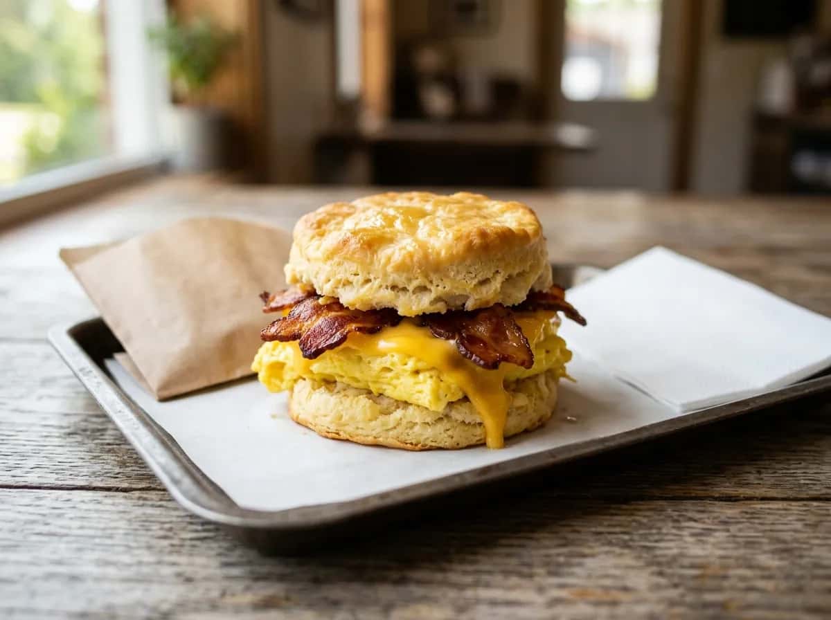 Bacon, Egg and Cheese Biscuit at Sonic Drive-In, Breakfast menu 2026