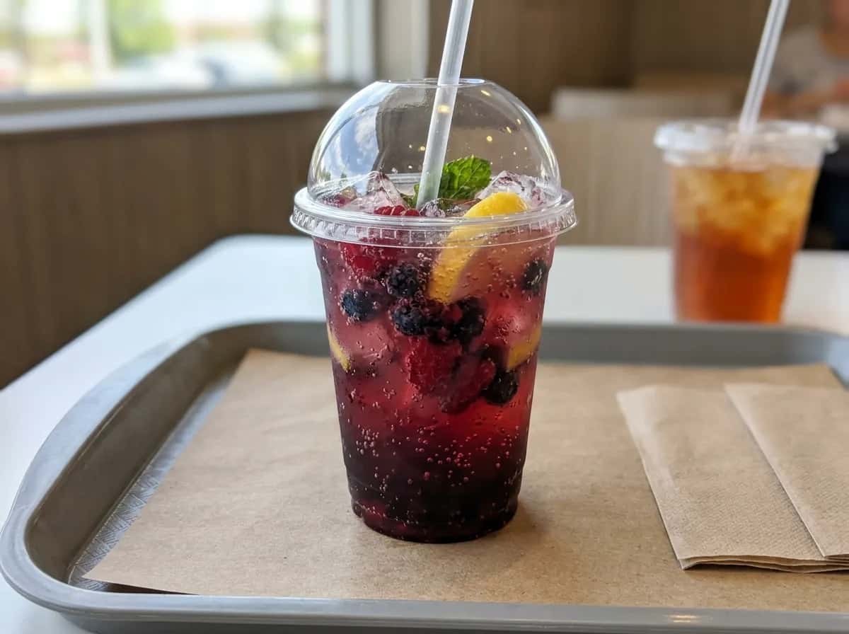 Berry Citrus Sparkling Refresher, a vegetarian item on the Sonic Drive-In menu