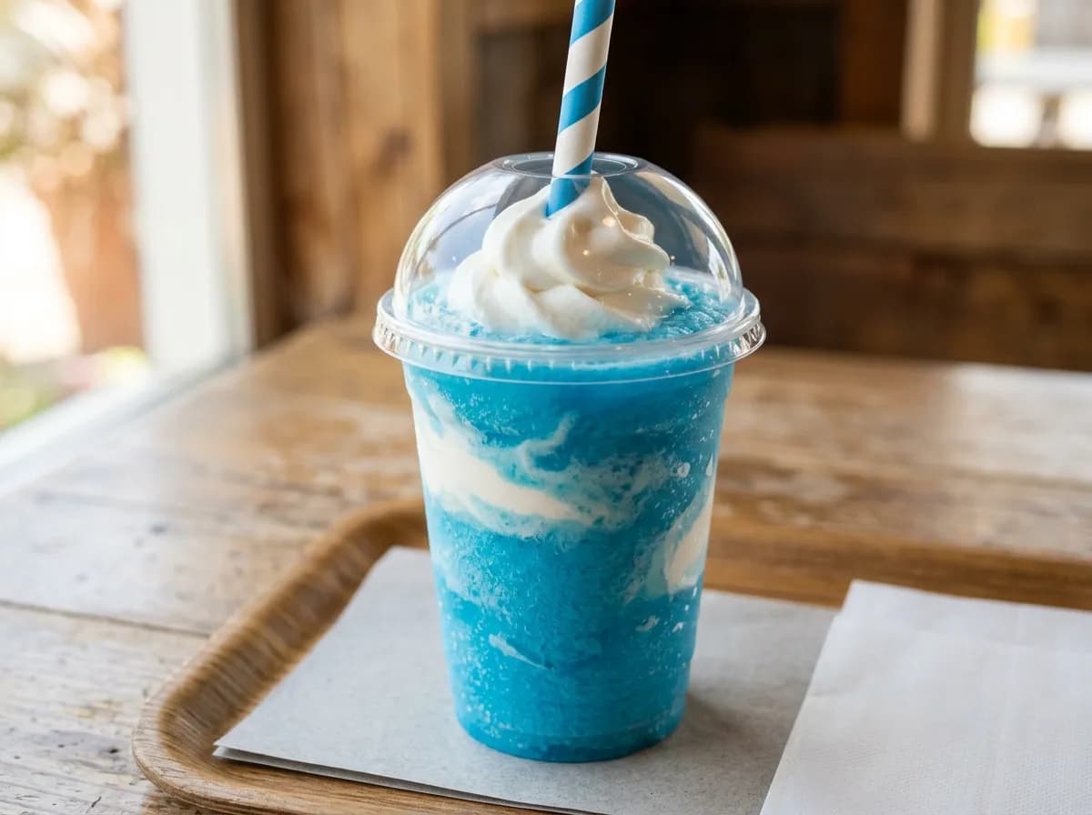 Blue Coconut Cream Slush at Sonic Drive-In, Slushes menu 2026
