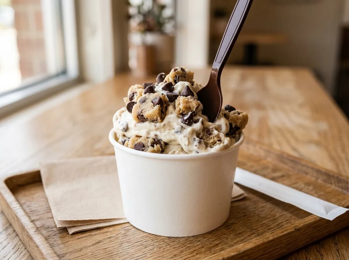 Chocolate Chip Cookie Dough Blast, a vegetarian item on the Sonic Drive-In menu