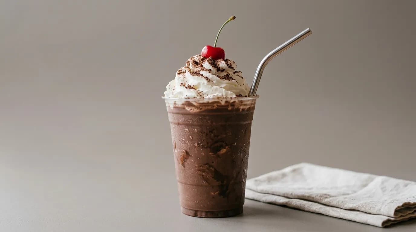 Chocolate Classic Shake, a vegetarian item on the Sonic Drive-In menu