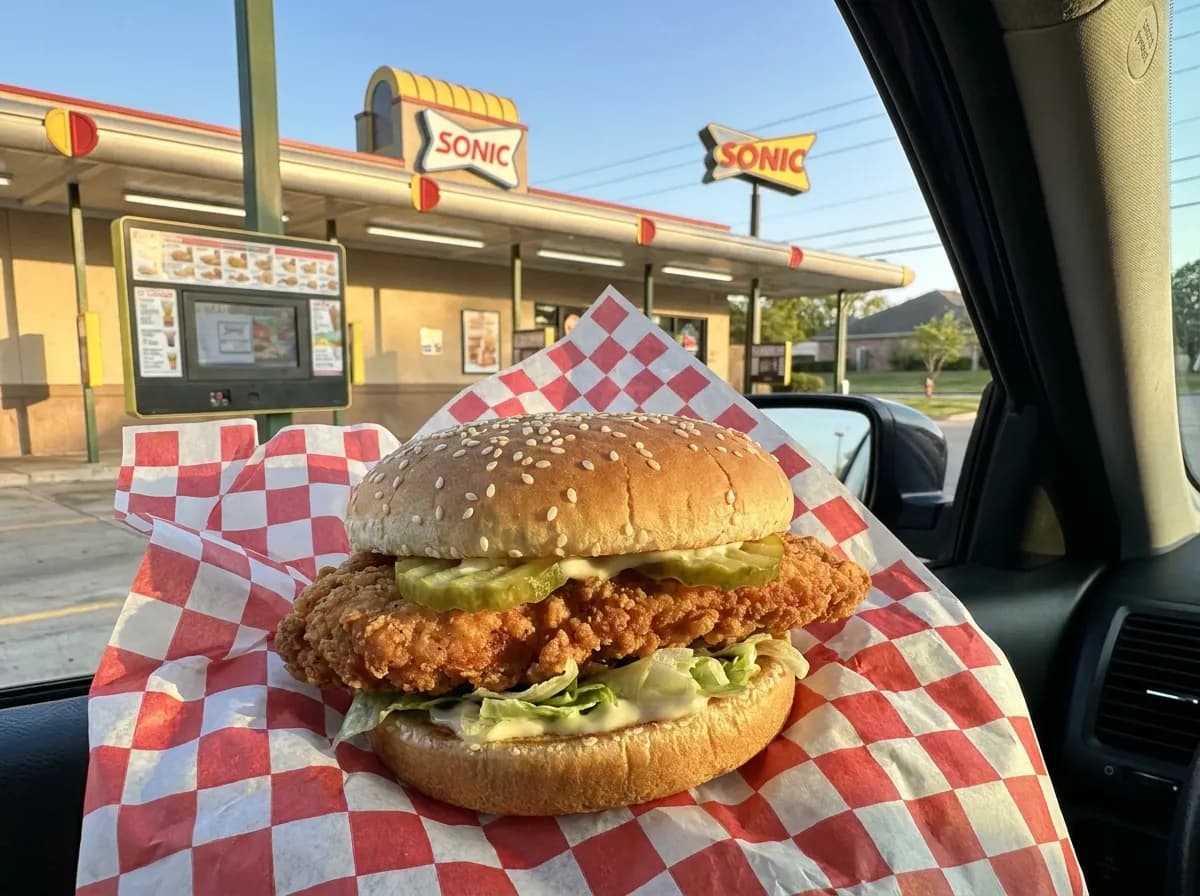 Crispy Chicken Sandwich at Sonic Drive-In, Chicken menu 2026