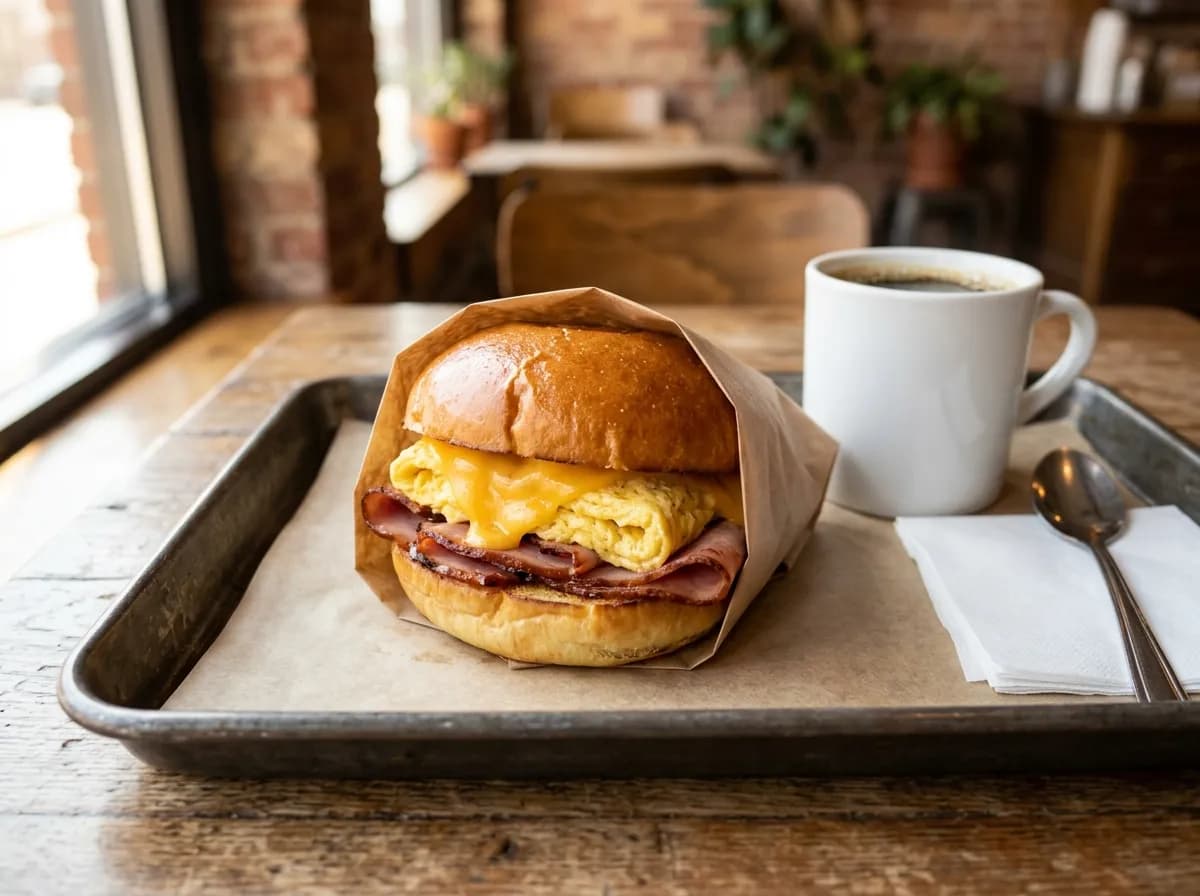 Ham, Egg and Cheese Brioche Breakfast Sandwich at Sonic Drive-In, Breakfast menu 2026