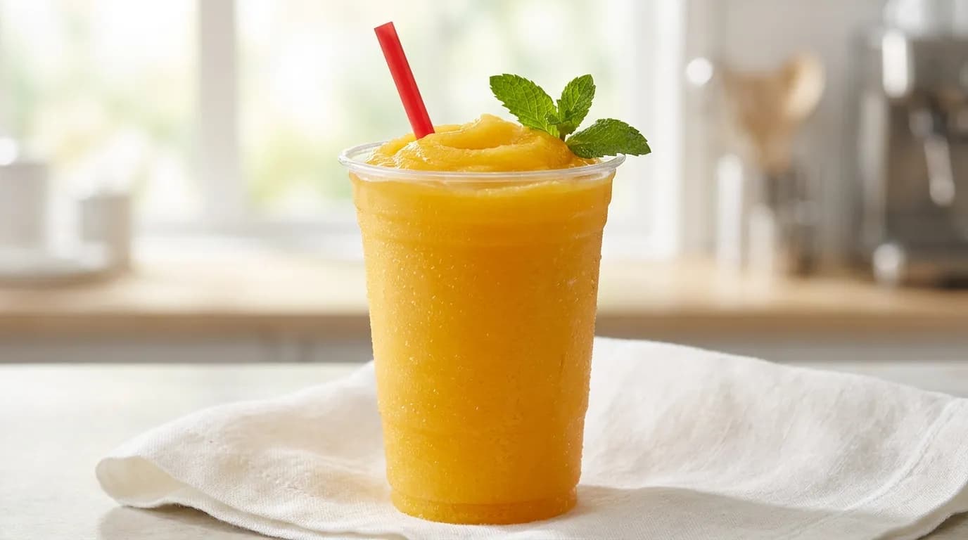 Mango Slush, a vegetarian item on the Sonic Drive-In menu