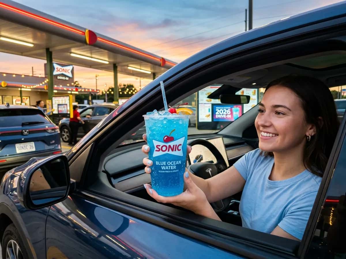 Ocean Water at Sonic Drive-In, $2.98