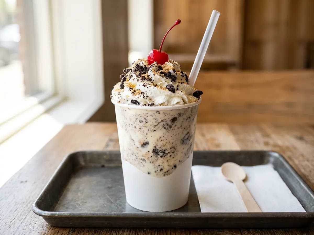 OREO Cheesecake Master Shake, a vegetarian item on the Sonic Drive-In menu