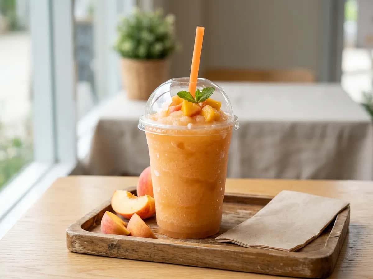 Peach Slush at Sonic Drive-In, Slushes menu 2026