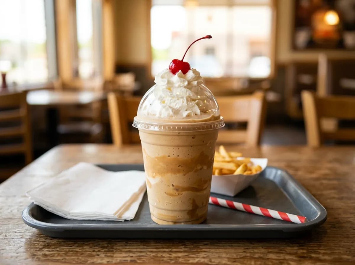 Peanut Butter Classic Shake, a vegetarian item on the Sonic Drive-In menu