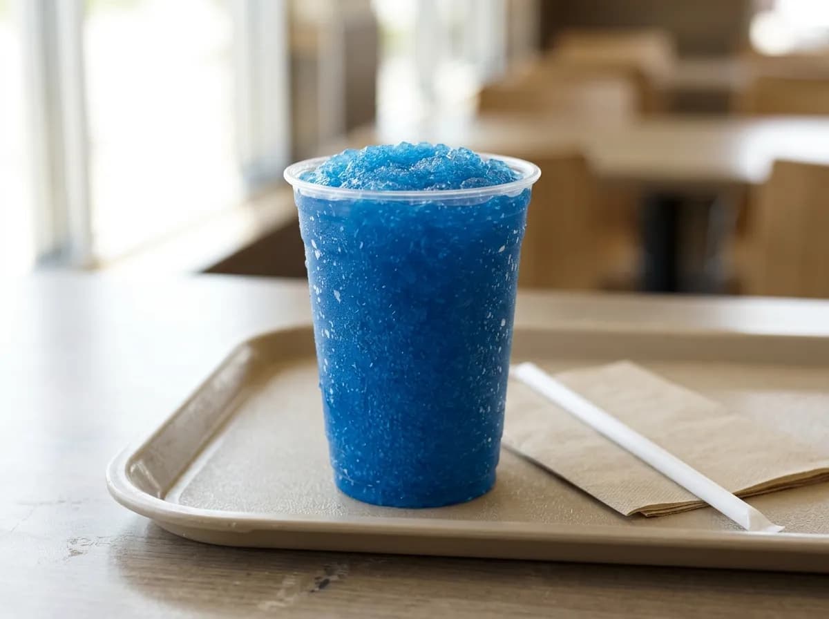 POWERADE Mountain Berry Blast Slush, a vegetarian item on the Sonic Drive-In menu