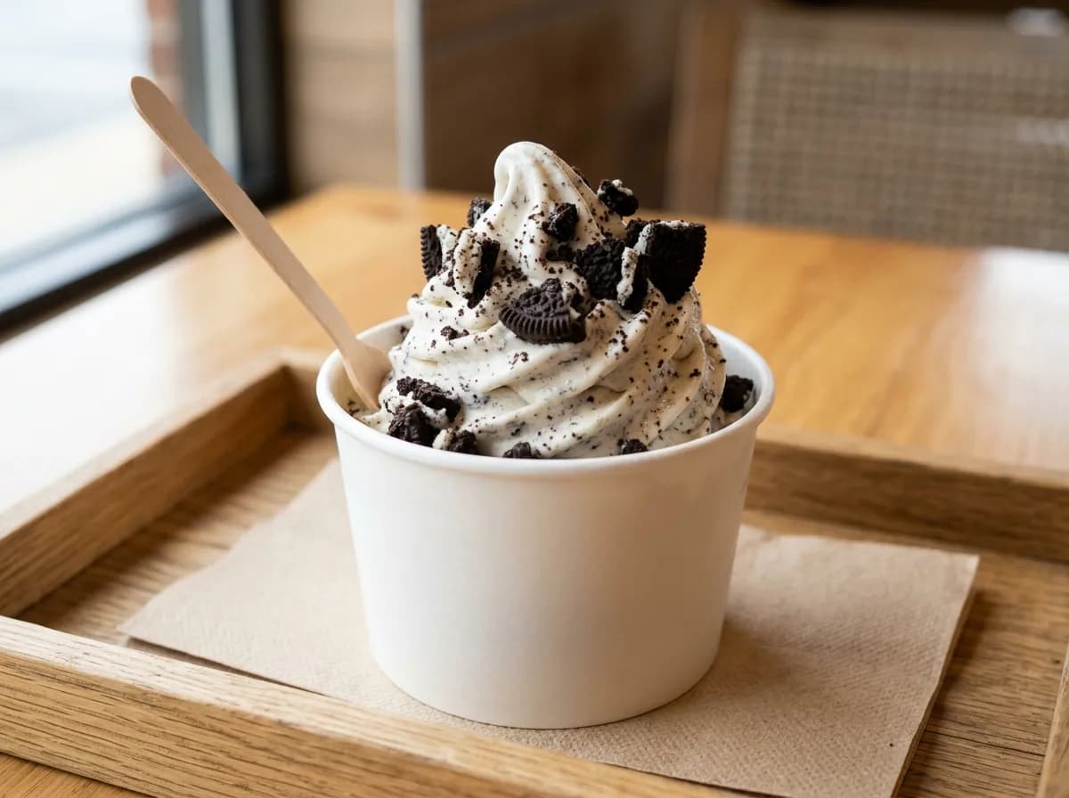 SONIC Blast Made With OREO Cookie Pieces, a vegetarian item on the Sonic Drive-In menu