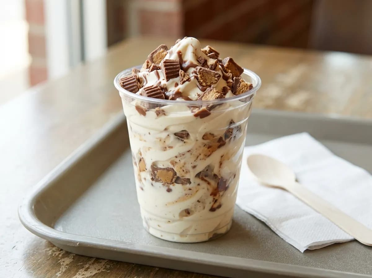 SONIC Blast Made With REESE'S, a vegetarian item on the Sonic Drive-In menu