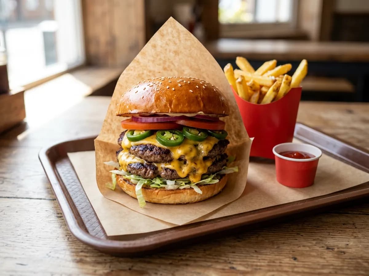 SuperSONIC Jalapeno Double Cheeseburger at Sonic Drive-In, Burgers menu 2026