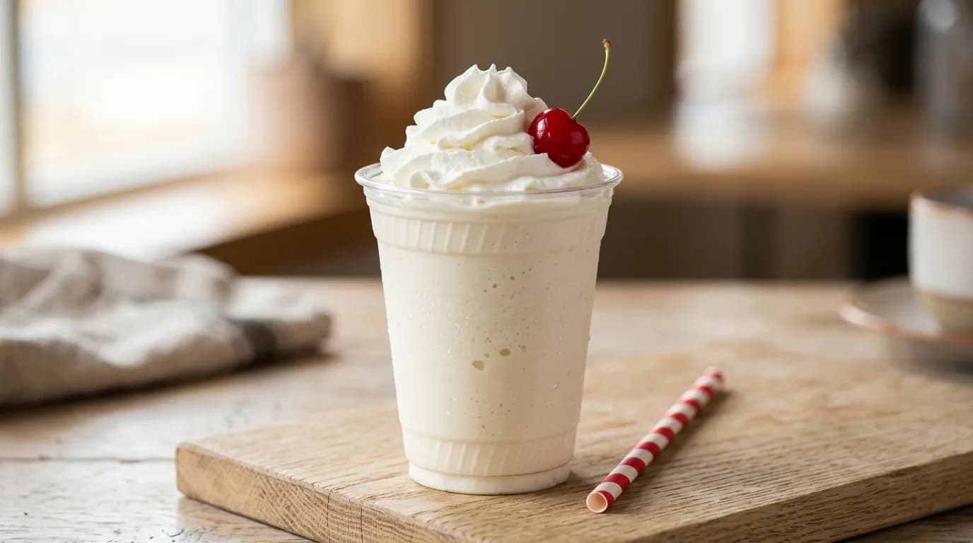 Vanilla Classic Shake, a vegetarian item on the Sonic Drive-In menu